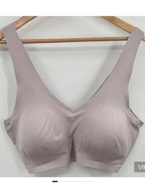 Blake & Co. Feather Luxe V-Neck Molded Cup Bra Violet Purple Size 2X